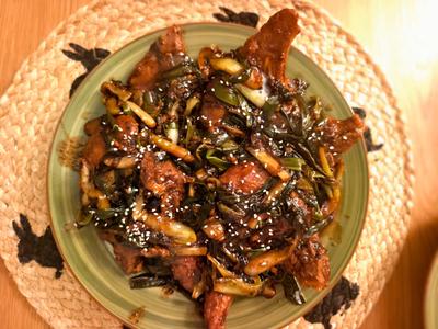 葱烧大排 prepared at home