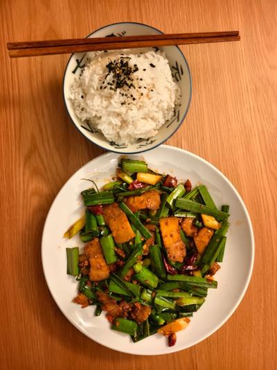 回锅肉 prepared at home
