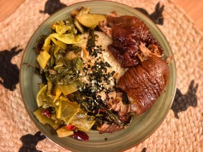 隆江猪脚饭 prepared at home