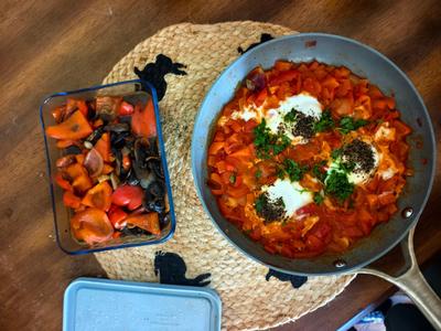 Shakshuka prepared at home