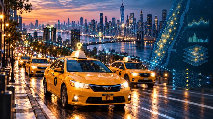 New York City yellow taxi representing the mobility intelligence project